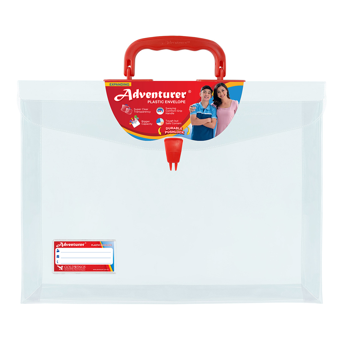 Transparent (Expanding Plastic Envelopes with Handle) - Goldwings