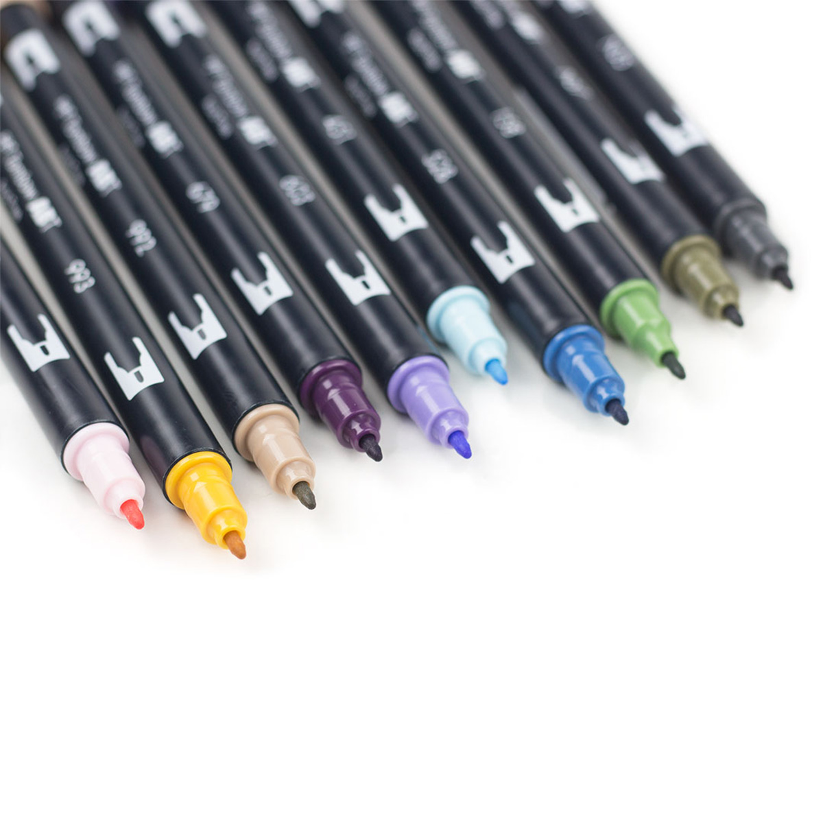 Set Pennarelli Tombow ABT-10C-MANGA1 – Doppia Punta (fine E Pennello), 10 Colori Per Manga E Lettering